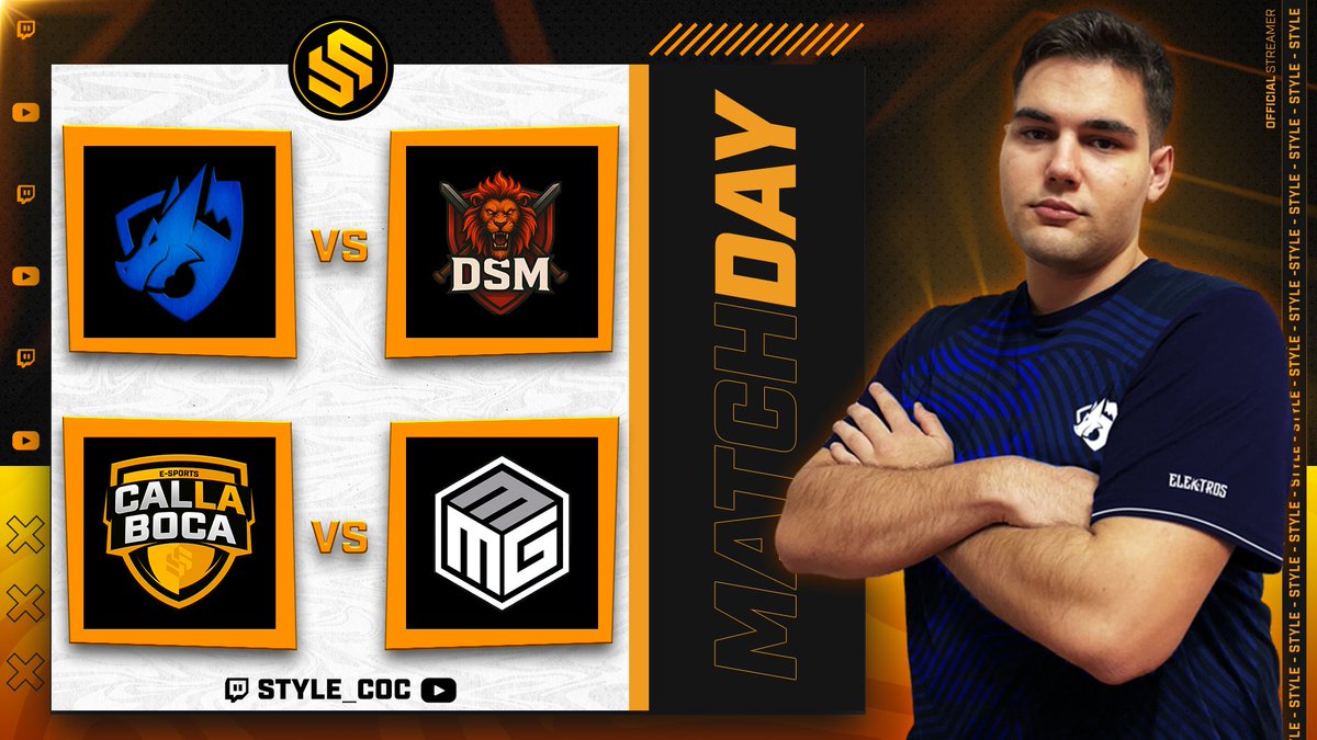 🥳 LIVEEEEEEEE!

Juegan nuestros chicos, juegan los Hispanos! 💪

🏆 Shifters Cup - Strategic Battle

✅ Team Elektros 🆚 DSM Squad
✅ CLB Esports 🆚 Millesime White

TODO el MUNDO para DENTRO! ❤️

🟣 twitch.tv/style_coc
🔴 youtube.com/live/LtY3iGnJB…