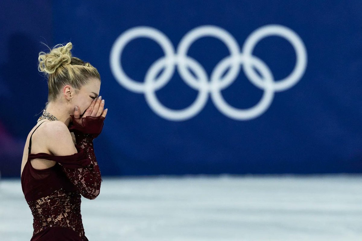 Amber Glenn Falls To The Cruelest Rule In Olympic Figure Skating forbes.com/sites/caroline… (📸: Steve Christo/Corbis via Getty Images)