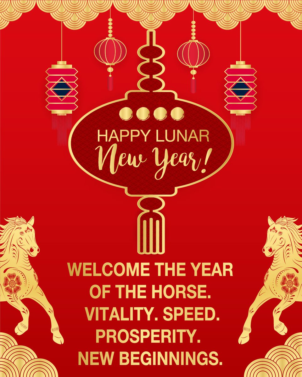 mvelez05's tweet photo. Happy Lunar New Year! As we welcome the Year of the Horse, I wish you and your loved ones a year marked by vitality, speed and success in all your endeavors — especially achieving your dream home goals! May this new year bring new beginnings and abundant prosperity. https://t.co/HYteuDI96G