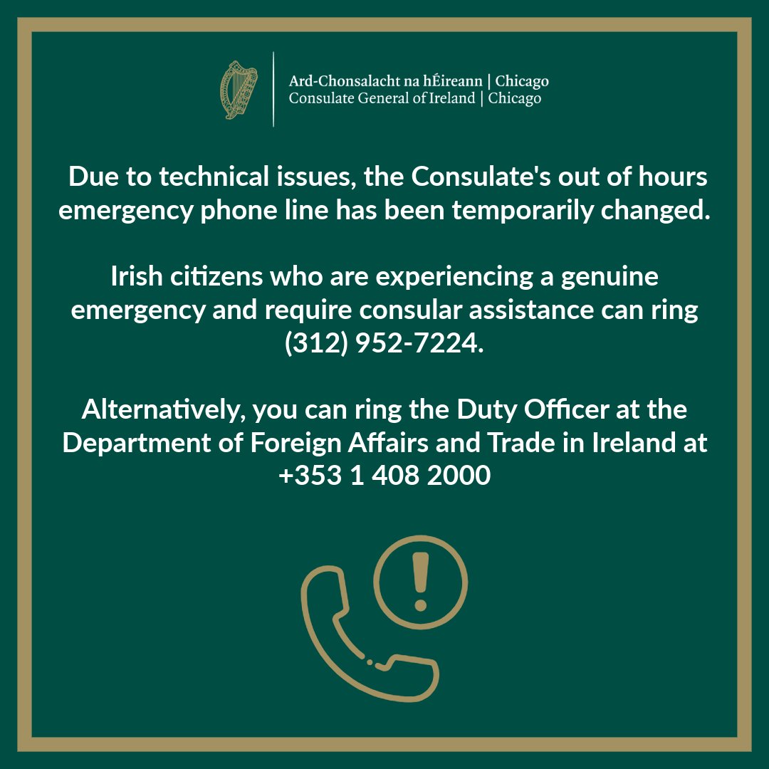Consulate General of Ireland, Chicago tweet media