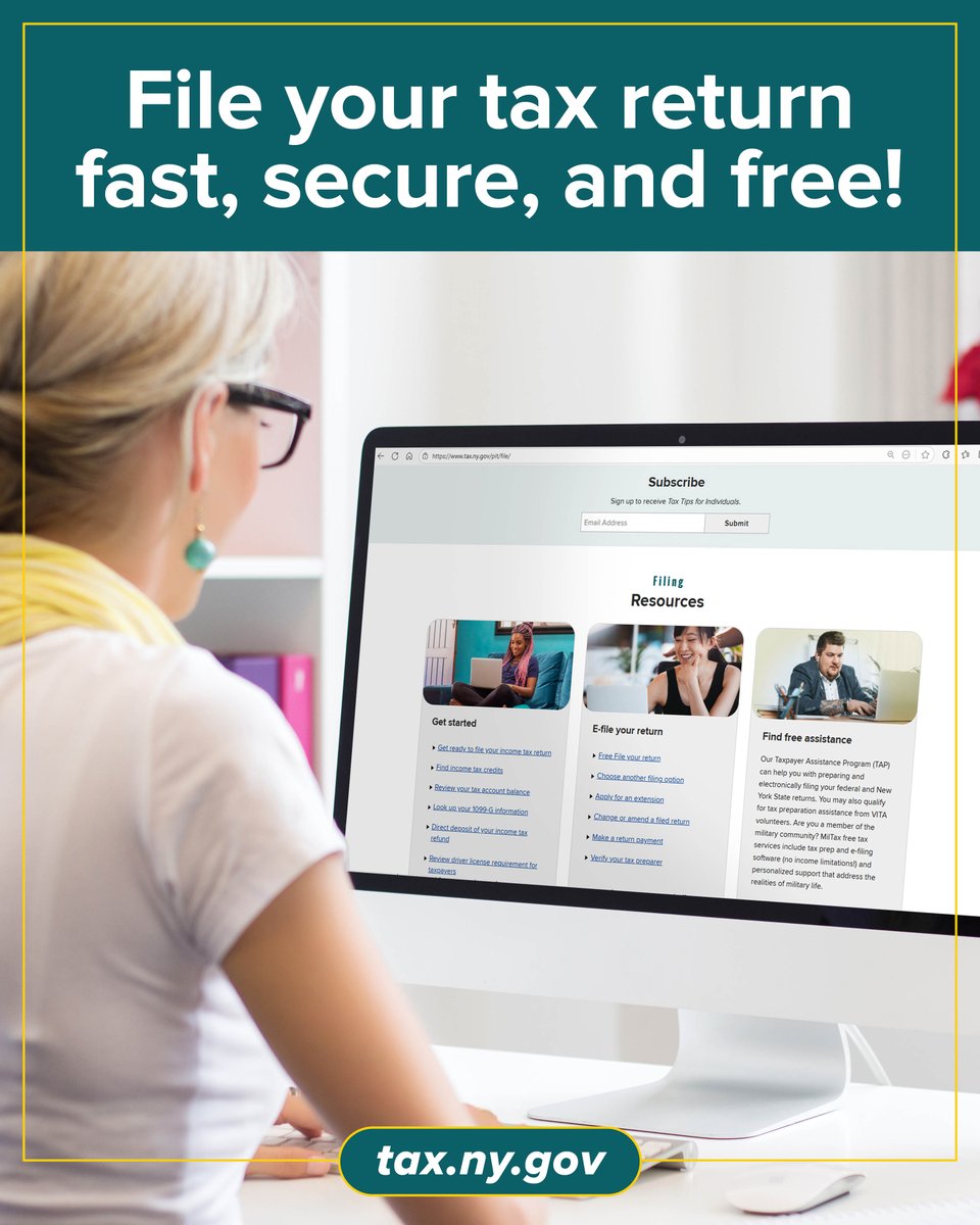 NYS Tax Dept tweet media