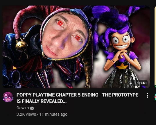 chairthatspins's tweet photo. really big fan of dawko's thumbnail https://t.co/T6OCITmIaU