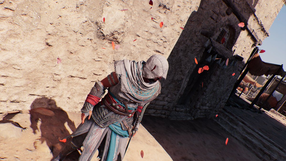 Mintystarsfan's tweet image. Red like roses fills my head with dreams and finds me, always closer to the emptiness and sadness that has come to take the place of you.#screencaps #acphotomode #videogames #assassinscreed  #assassinscreedmirage #basimibnishaq #assassinscreedcommunity #ubisoft #ubisoftgames