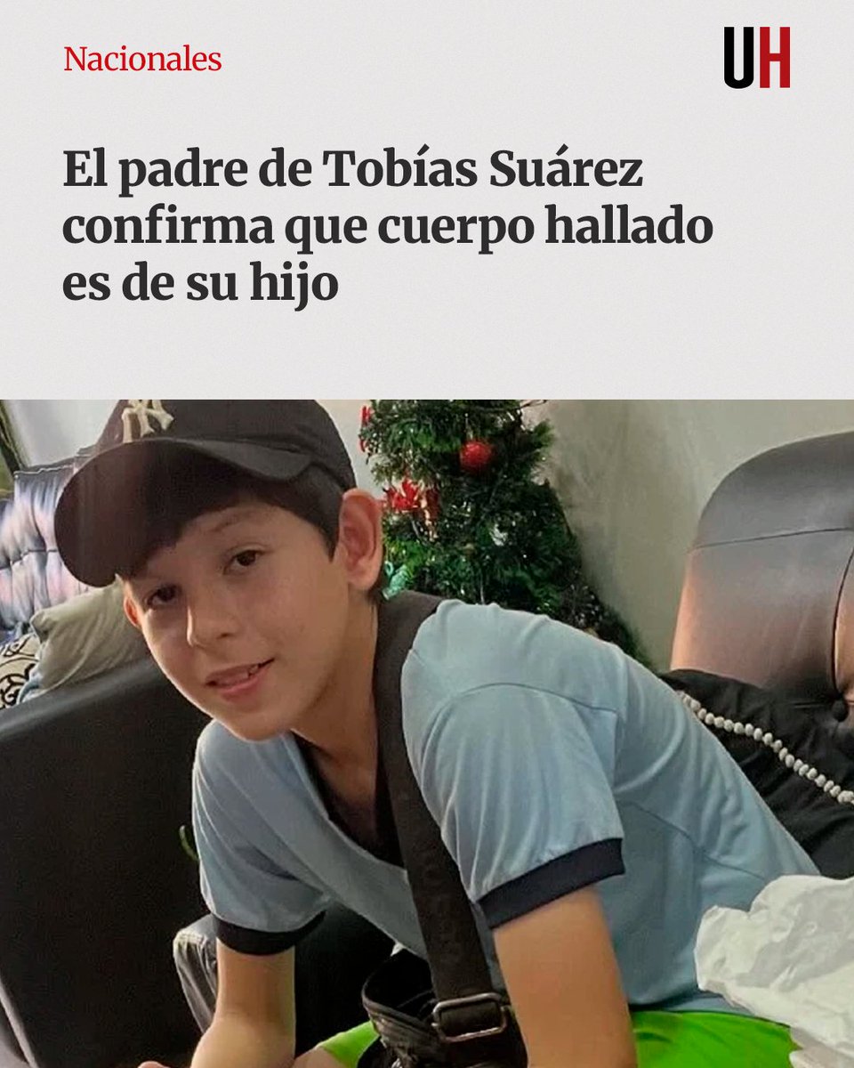 El abogado de la familia Suárez informó en la tarde de este miércoles que Reinaldo Suárez, padre de Tobías Suárez, de 12 años, confirmó visualmente que el cuerpo hallado en inmediaciones del autódromo Rubén Dumont, en San Lorenzo, pertenece a su hijo.
ultimahora.com/el-padre-de-to…