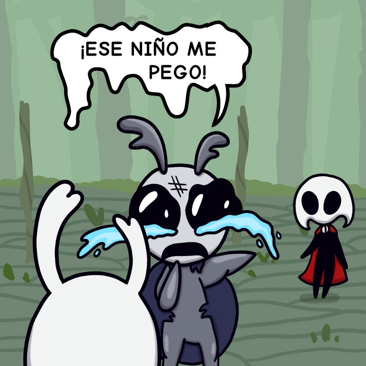 "Entrenamiento" parte 5
Y luego vienen Lace y Hornet y papean a Zote
#silksong #arte #comic #hollowknightsilksong #fanchild