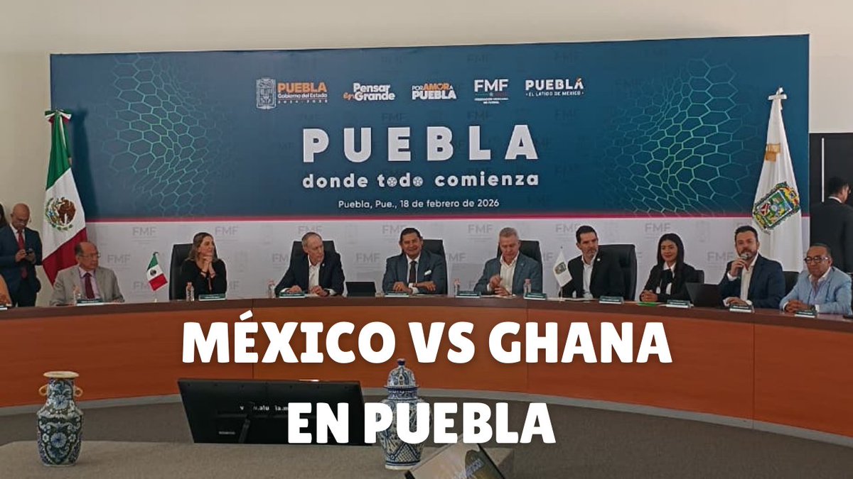 El Cuauhtémoc vuelve a recibir futbol internacional 🔥
México vs Ghana este 22 de mayo en Puebla.
La preventa y venta general se anunciarán próximamente.
📍 Nos vemos en la cancha.
🔗 estamosalaire.com/2026/02/18/mex…