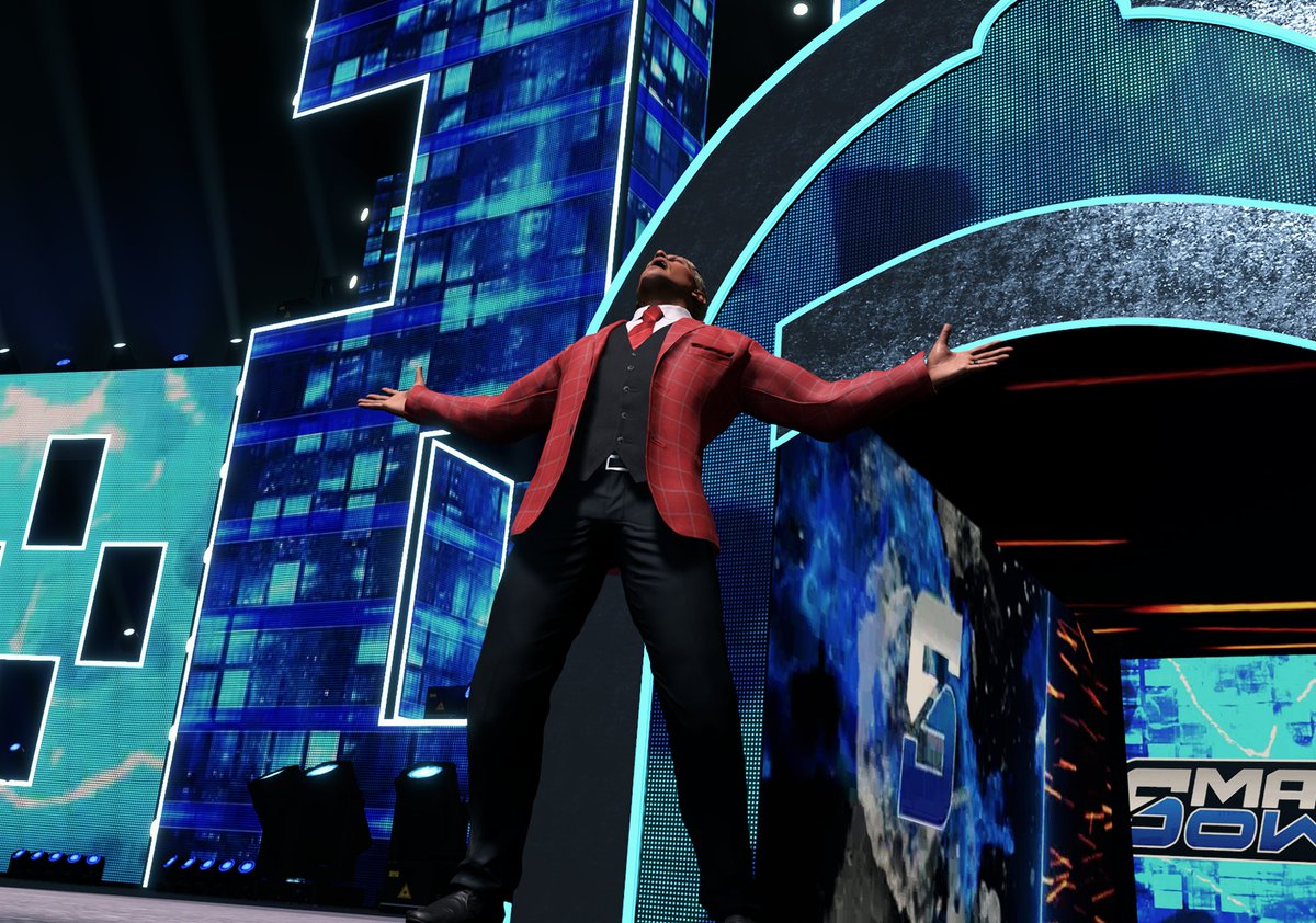 "I will win the royal rumble for a third time!" (This amazing arena is by <a href="/TheRev_Studio/">Rev</a> from his patreon) #WWE2K26 #SmackDown