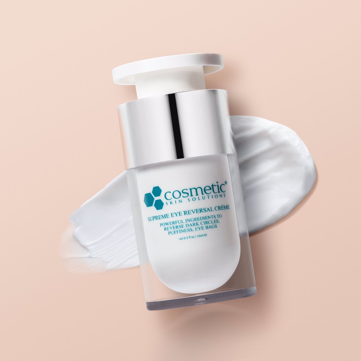 CSS_ScienceLab's tweet photo. Our Supreme Eye Reversal Crème reduces dark circles and puffiness, evens skin tone, softens fine lines and crow’s feet, firms with collagen-boosting care, and deeply hydrates for brighter, refreshed eyes. 

#CosmeticSkinSolutions #CSS https://t.co/vLCBBTCHvA