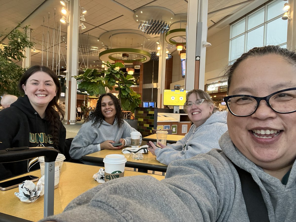 EducationUnbc's tweet photo. And… we’re off. Glen Thielmann is heading to New Orleans to present at AACTE with Dr. David Litz about @CETE_UNBC and Dr. Christine Ho Younghusband is flying out to Winnipeg with these 3 teacher candidates to each present at WestCAST 2026. Way to go #UNBCED 🎉🔥👍 https://t.co/byIpldMwEL