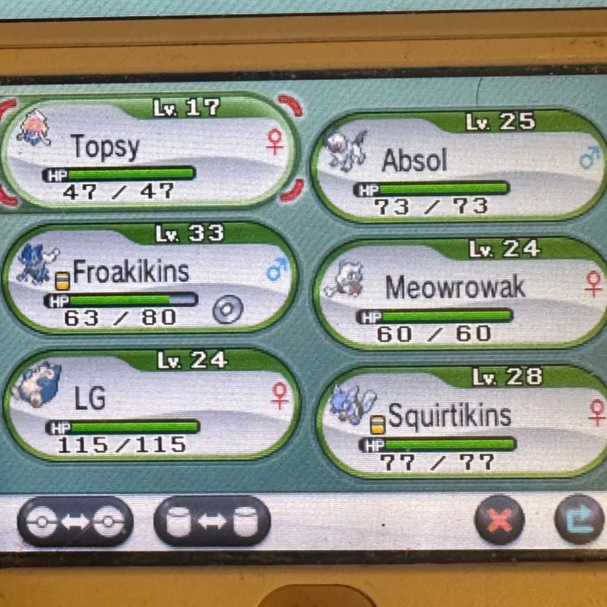 Picking pokemon Y back up… my gang FIRE