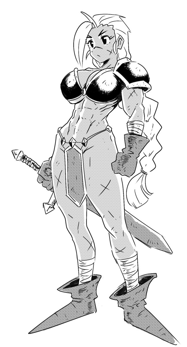 dodonjo's tweet image. A small warrior design 
#オリキャラ
#キャラデザ
#ゲームキャラ
#イラストレーター募集