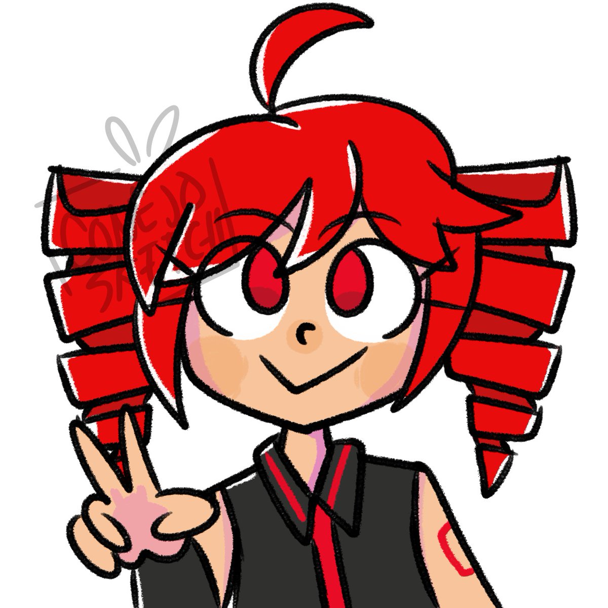 ConejoSketch's tweet photo. Teto 🙂
#VOCALOID #KasaneTeto #fanart #cartoon https://t.co/Kf3vHjnsl1