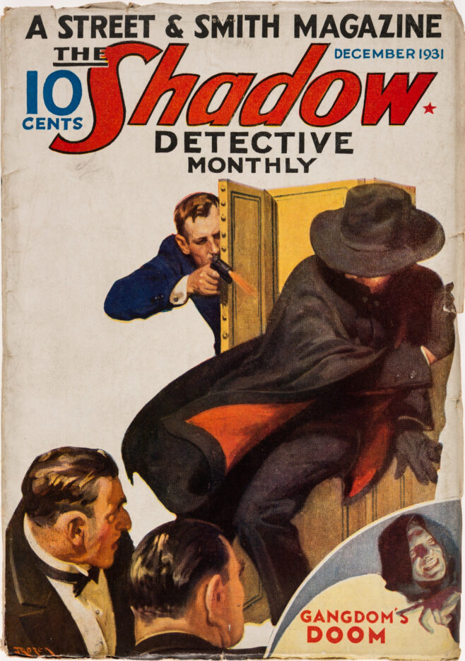 PulpCovers's tweet image. Gangdom’s Doom 

pulpcovers.com/gangdoms-doom/ 
Covers, Jerome/George Rozen, Magazine, The Shadow
