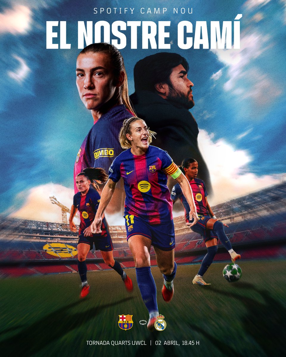 𝗟’𝗲𝘀𝗰𝗲𝗻𝗮𝗿𝗶 𝗱𝗲 𝗹𝗮 𝘁𝗼𝗿𝗻𝗮𝗱𝗮 𝗱𝗲𝗹𝘀 𝗾𝘂𝗮𝗿𝘁𝘀 𝗱𝗲 𝗹𝗮 𝗖𝗵𝗮𝗺𝗽𝗶𝗼𝗻𝘀.  

Entrades disponibles 👉 barca.link/nxmF50YhP1q