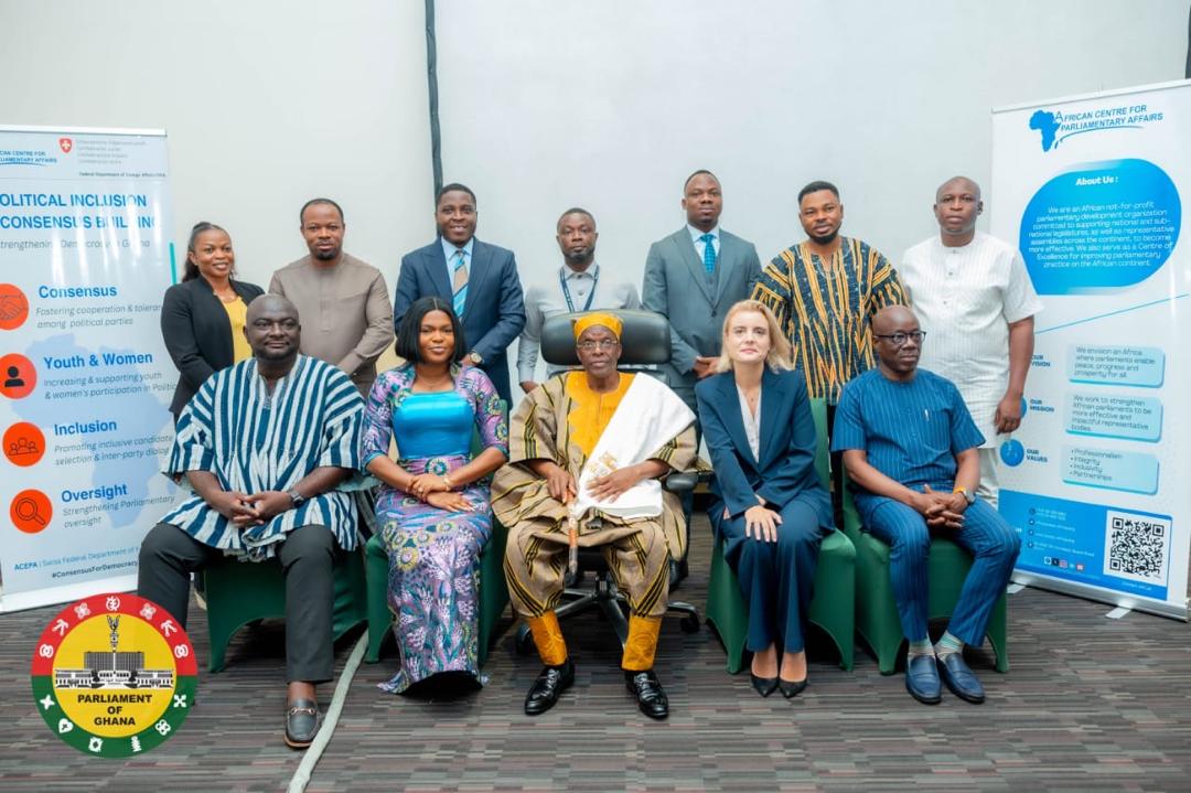 Joy_Quashie_MP's tweet photo. Earlier today, I joined the Rt. Hon. Speaker of Parliament, Alban Sumana Kingsford Bagbin, for the launch of the Political Inclusion and Consensus-Building Project by the African Centre for Parliamentary Affairs.
This initiative represents a forward-looking effort to strengthen unity within Parliament by encouraging constructive engagement across party lines, advancing issue-based collaboration, and creating greater space for the participation of women and young people in our democratic processes. It also aims to reduce political polarization and promote continuous dialogue beyond election periods.
Building a results-oriented Parliament requires deliberate efforts to work together in the interest of the people. Consensus-building must remain at the heart of our legislative work if we are to advance national development and strengthen public trust.
I am honoured to be part of this important initiative, which reflects our shared commitment to building a more inclusive, collaborative, and effective Parliament for Ghana.

#Parliament
#NorthDayiRisingWithJoy 
#WomenInLeadership