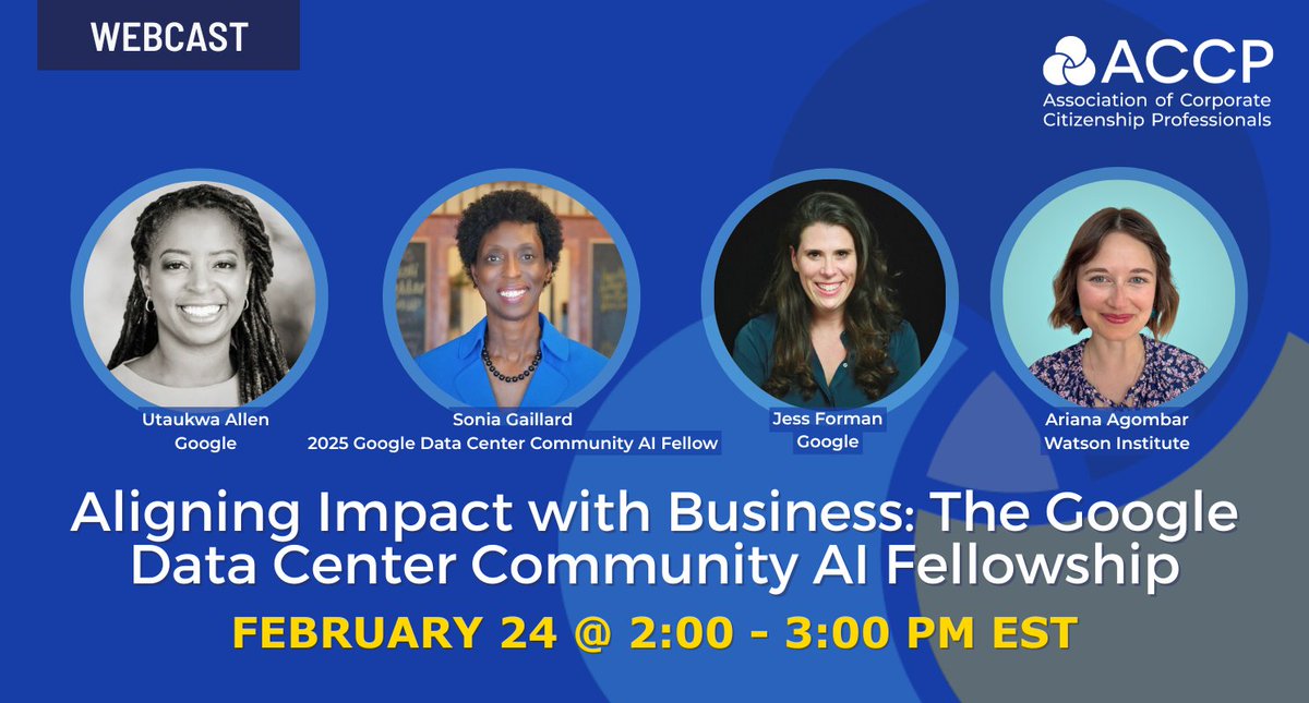 Association of Corporate Citizenship Professionals tweet media