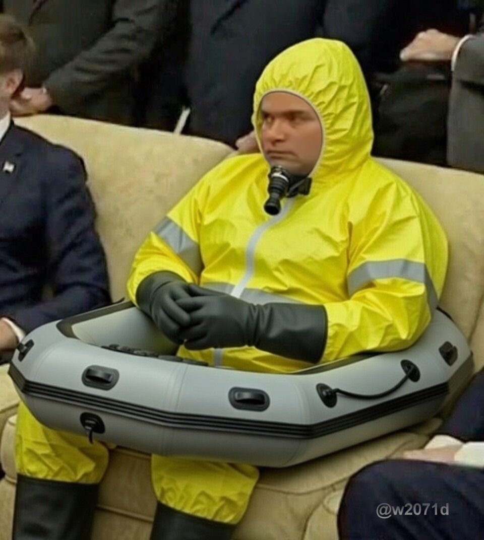 w2071d's tweet image. Marco Rubio Finding Out, He's Now In Charge Of The Potomac River Clean Up 🤦‍♂️😂🤣🫢🫣