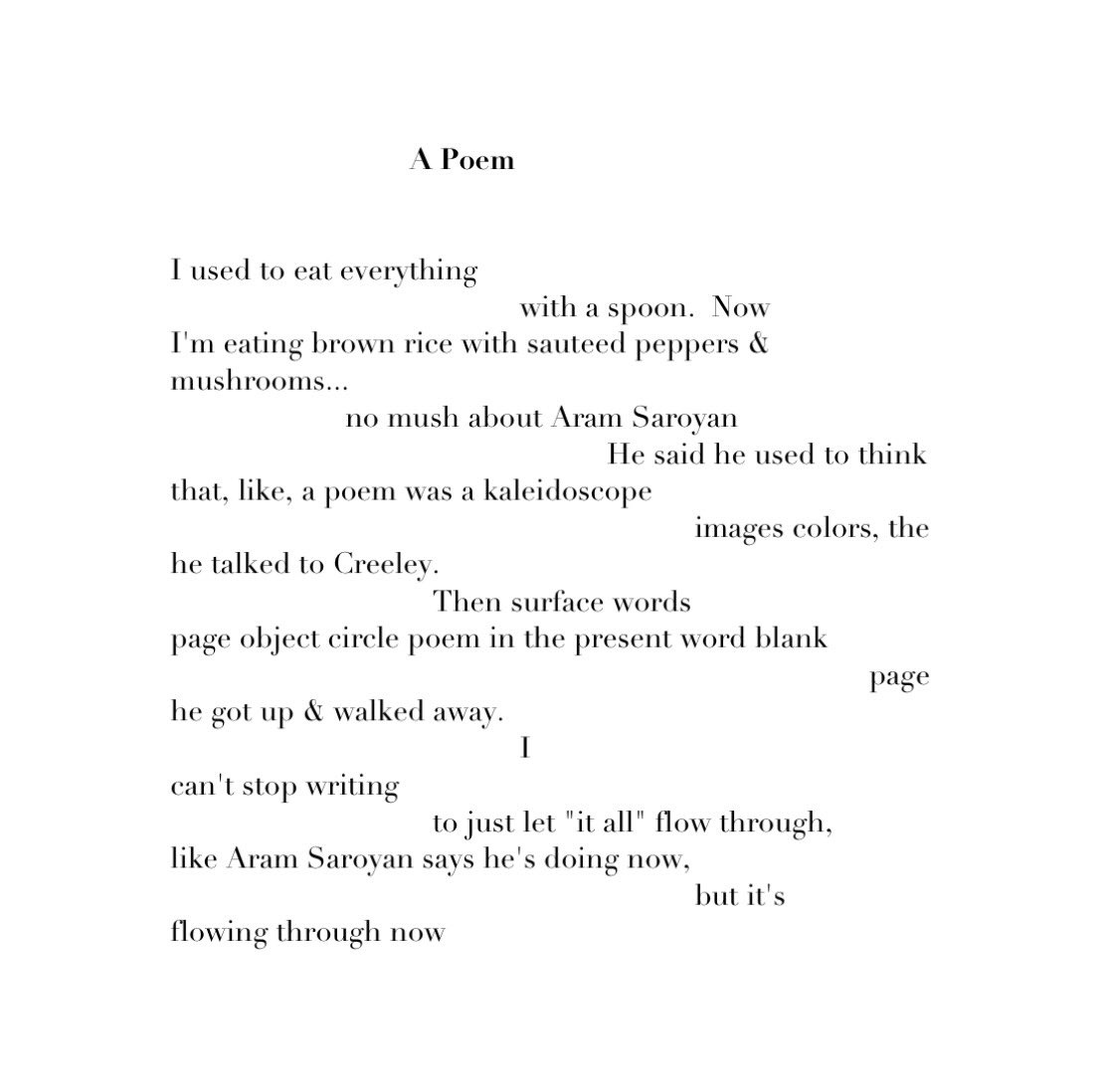 I / can’t stop writing

Alice Notley