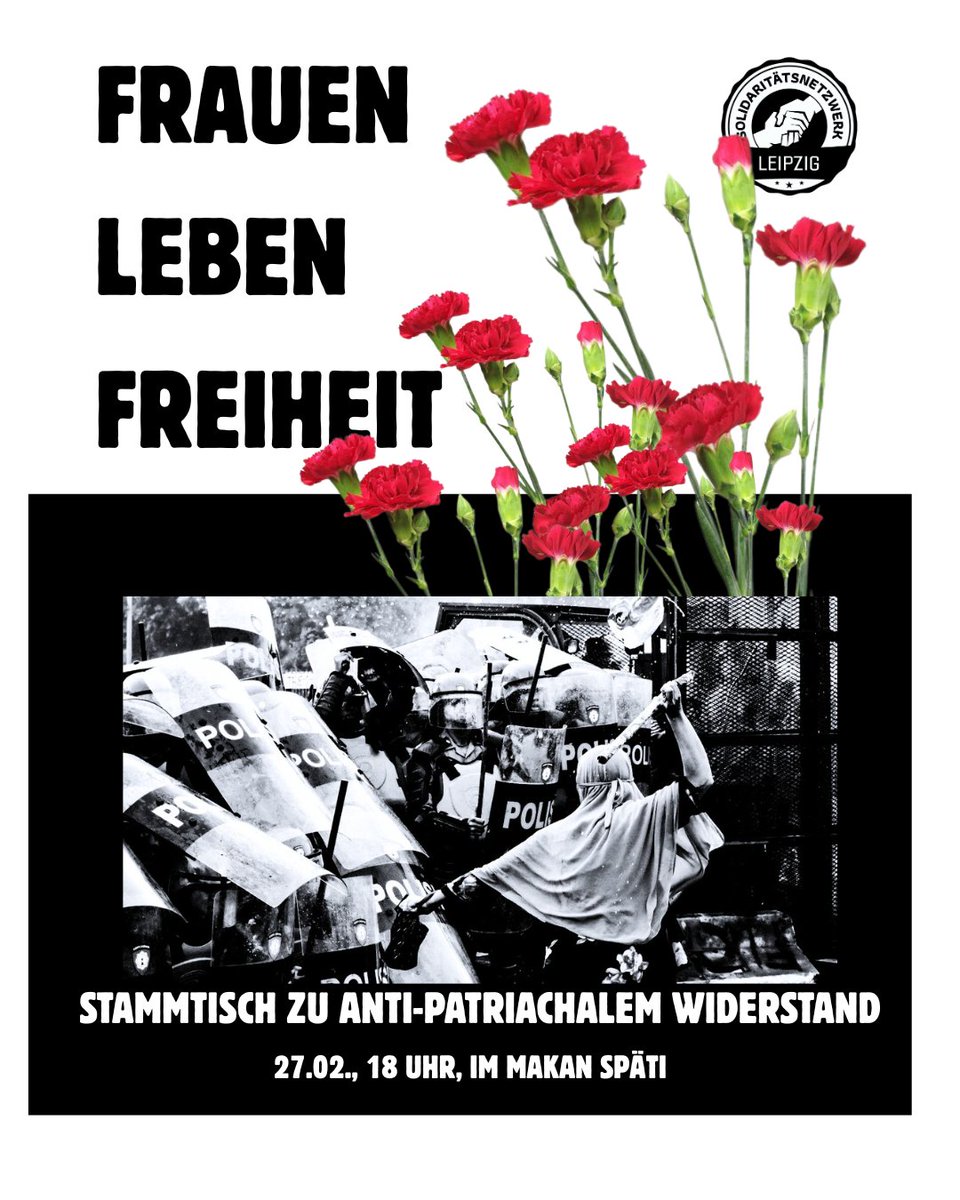 solinetzleipzig's tweet photo. #Leipzig #Frauenrevolution #8März #Patriarchat #Widerstand #SoliNetz https://t.co/cAM3AsANmk