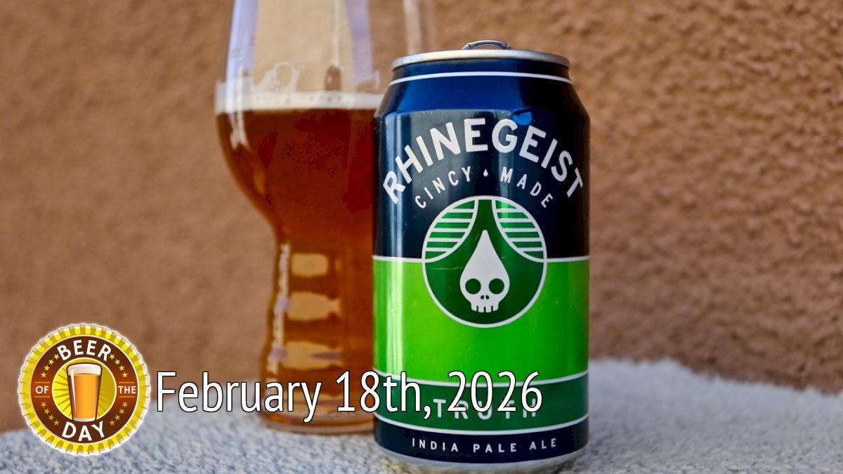 Beer of the Day for Feb 18th: Truth from Rhinegeist Brewery (botd.us/zU0ZjJ) in Cincinnati, OH. #drinklocal #beersnob #lovebeer #ilovebeer #craftbeer #beer #beertography #beergeek <a href="/rhinegeist/">Rhinegeist</a>