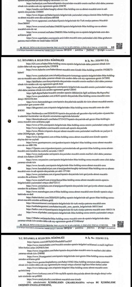 İhlas Holding CEO'su Mücahit Ören, Epstein dosyaları ile ilgili isminin geçtiği yüzlerce habere ve paylaşıma erişim yasağı aldırttı: