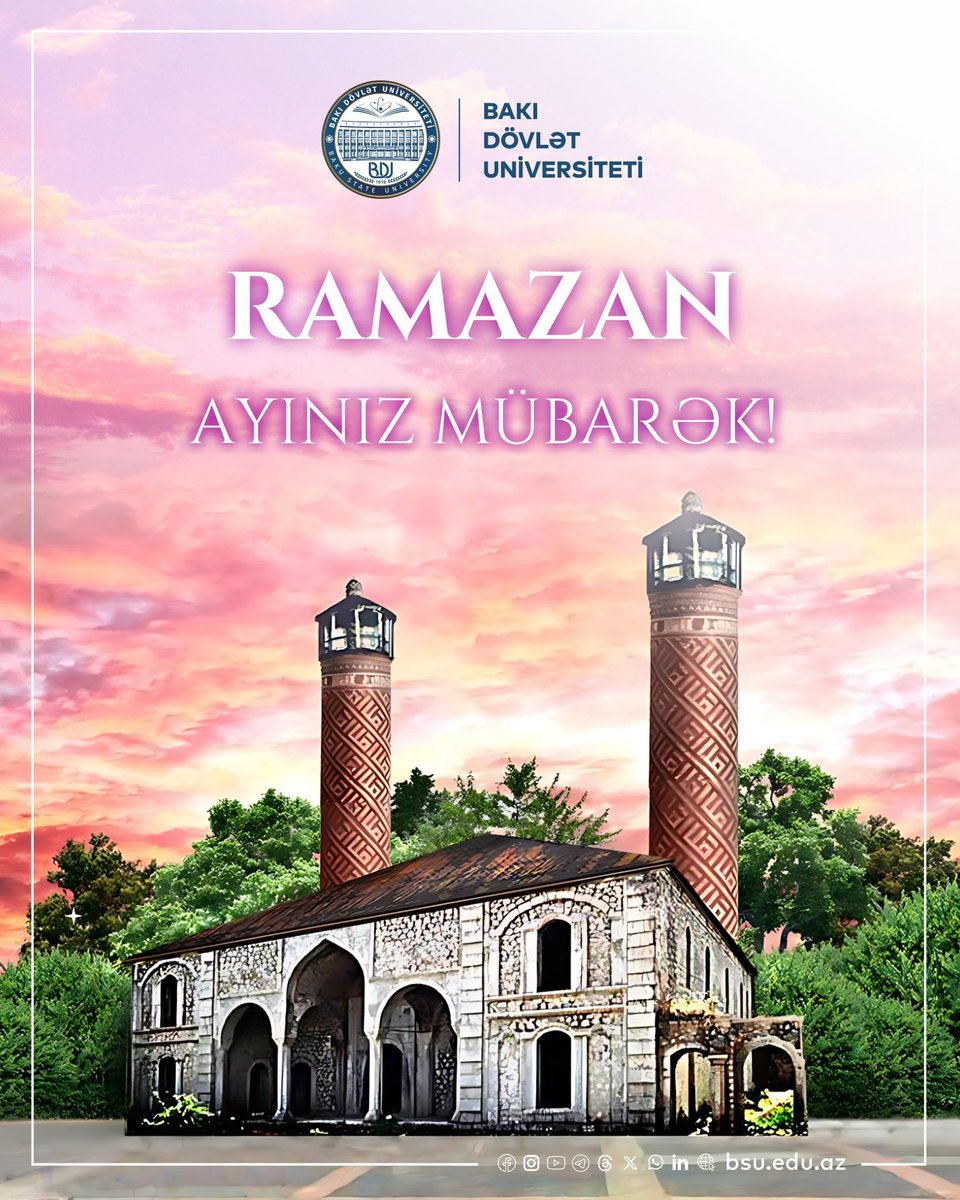 bdu_eduaz's tweet photo. #BDU #BakıDövlətUniversiteti #BakuStateUniversity #Ramazan #Ramazan2026 https://t.co/qg9WPdfBCW