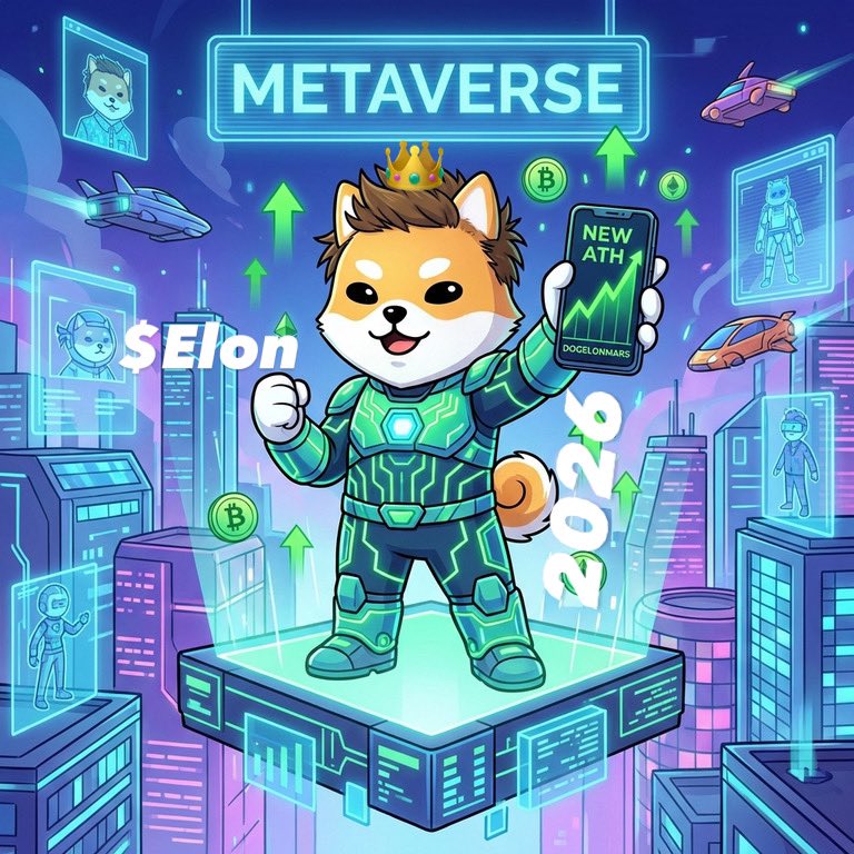 Metaverse will push everything to Mars faster, $Elon will become the first king on Mars
#Dogelonmars
#Dogelon
$Elon