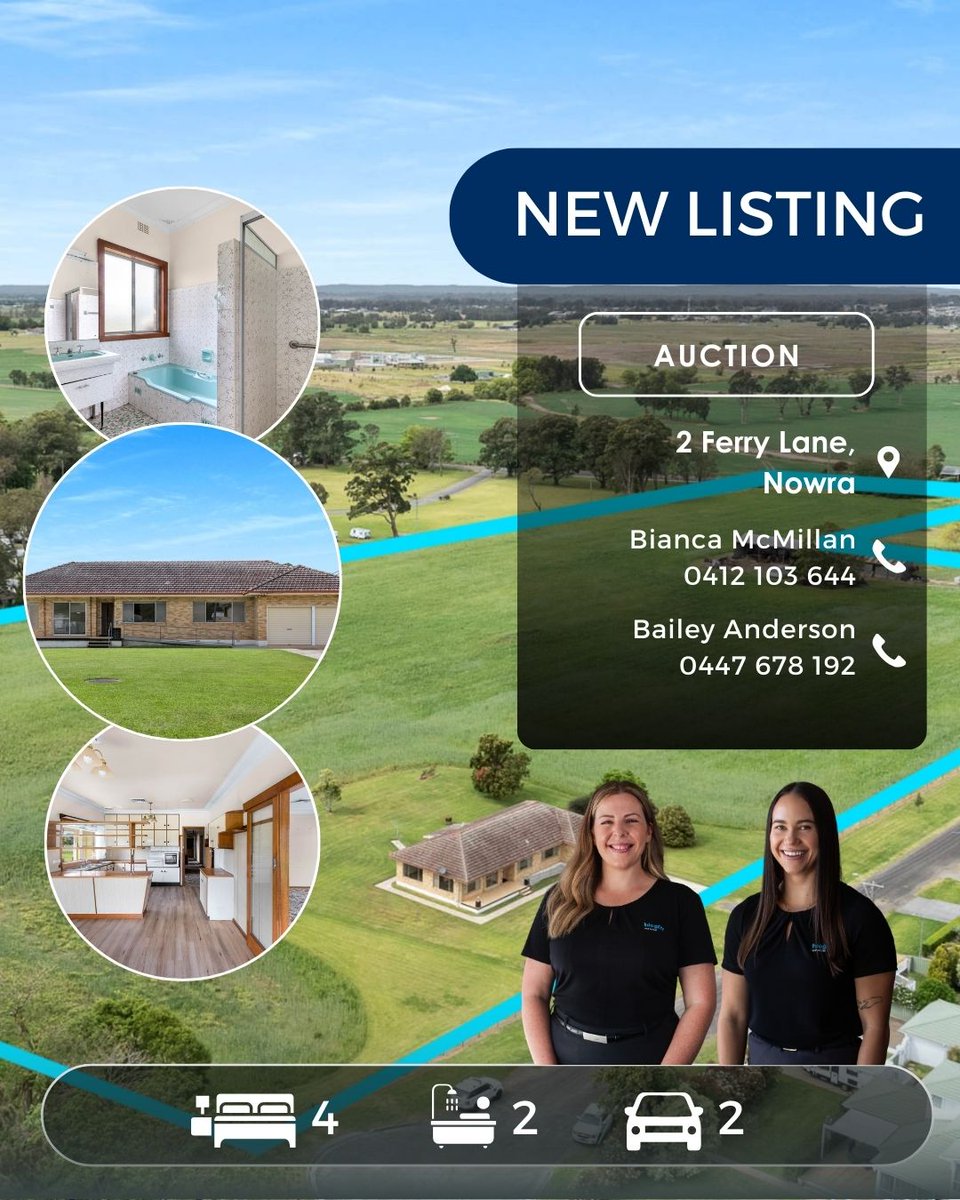 Integrity2003's tweet photo. NEW LISTINGS! ✨

🏡2 Ferry Lane, Nowra
https://t.co/m9dBO5NLmg

🏡548 Sussex Inlet Road, Sussex Inlet
https://t.co/dnaC9U0Wgw

🏡18 Ferntree Drive, Bomaderry
https://t.co/zHcGYdtBnM

🏡112 McMahons Road, North Nowra
https://t.co/WVlIb3bZpF https://t.co/b9VMtMG8oJ