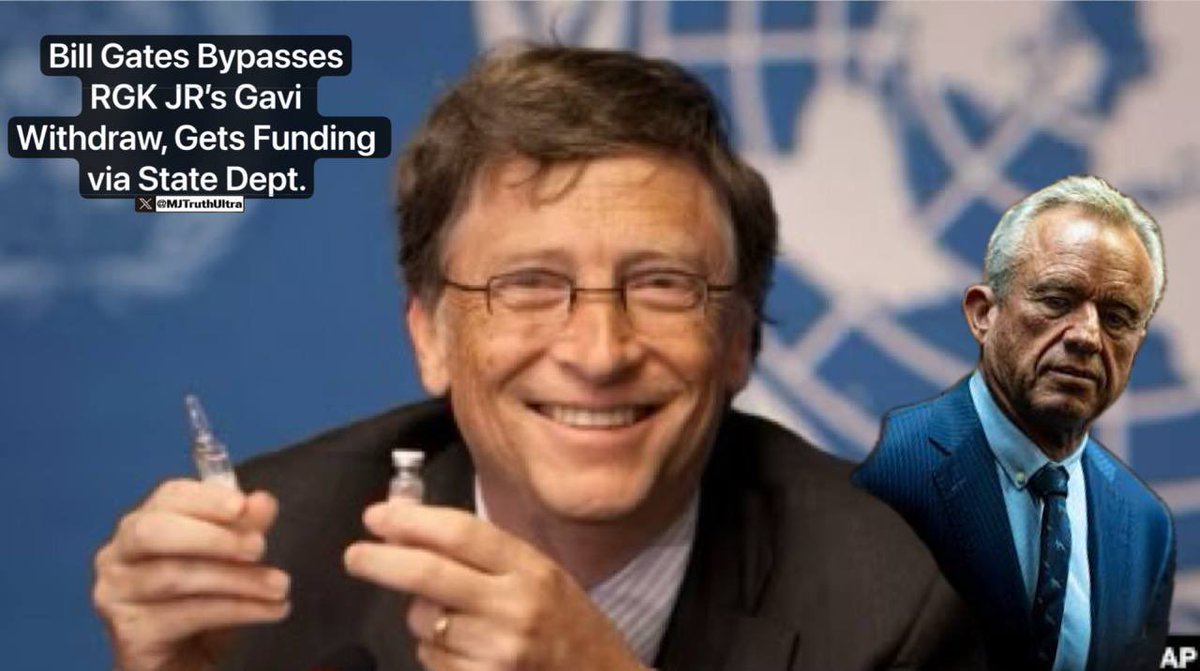 So I just learned that Bill Gates Bypassed RFK Jr’s withdraw from GAVI… 🤦🏻‍♂️

Remember when RFK Jr withdrew all U.S. Funding from GAVI (“Vaccine Alliance), in June 2025, which was co-founded by Bill Gates..?

Well… Inside in HR 7006, which was introduced and passed by the House