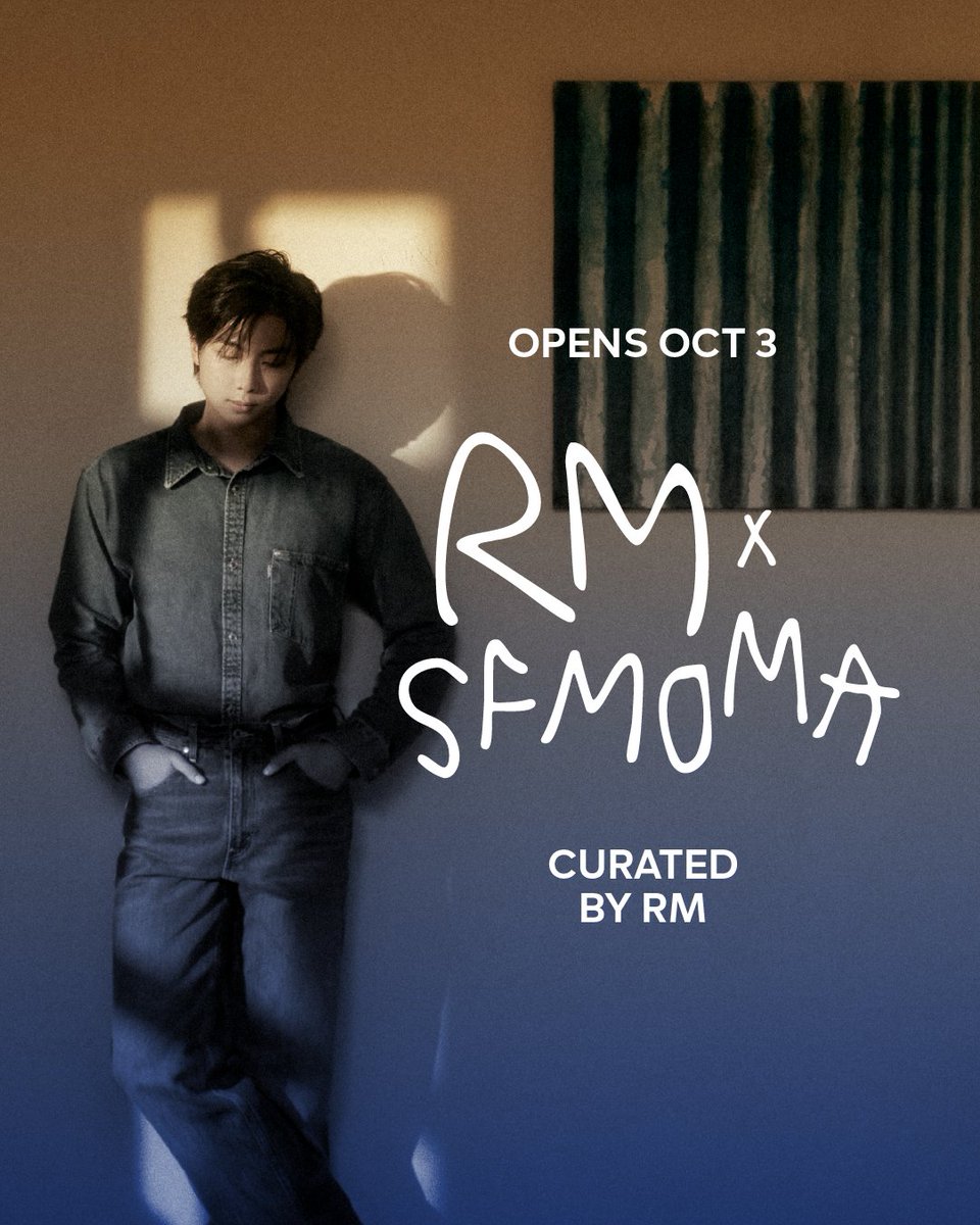 ‘RM x SFMOMA’ นิทรรศการจัดแสดงคอลเลกชันส่วนตัวของ #RM <a href="/BTS_twt/">방탄소년단</a> 

📍 SFMOMA ชั้น 7 maps.app.goo.gl/bJTDFeP7WxRU1S…

รอบปกติ: 3 ต.ค. 2026 - 7 ก.พ. 2027
🔗 sfmoma.org/exhibition/rm-…

รอบพรีวิวสำหรับสมาชิก SFMOMA: 1-3 ต.ค. 2026
🔗 สมัครสมาชิก: sfmoma.org/exhibition/rm-…