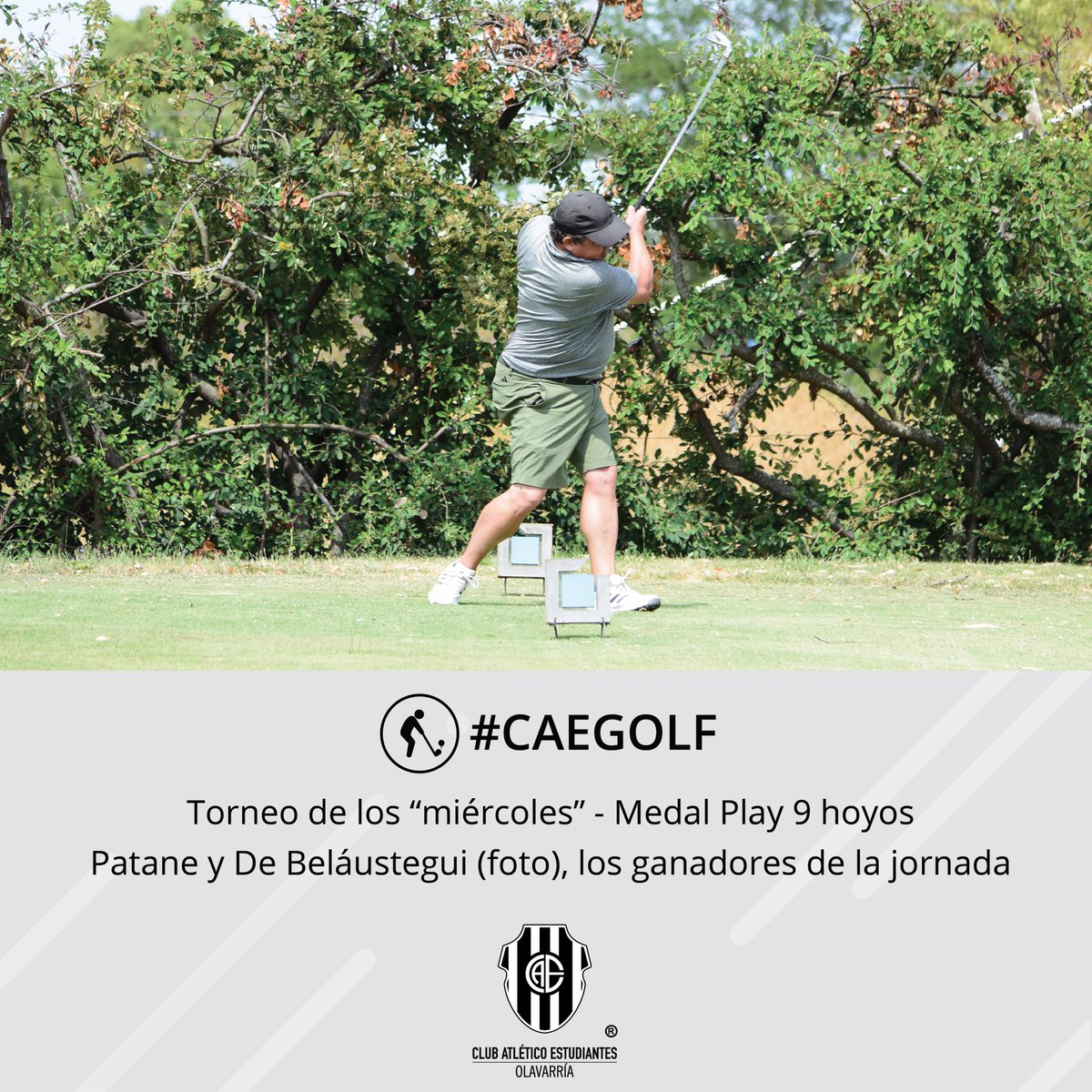 #CAEGOLF ⛳ Patane y De Beláustegui los ganadores del “semanal”

Nota completa: caeolavarria.com.ar/index.php/2026…