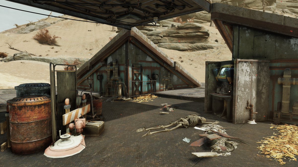 BloodfartAUS's tweet photo. ARC Raiders extraction elevator in #Fallout76 #ArcRaiders #XboxSeriesX #Fallout https://t.co/BrFQPY6hOg