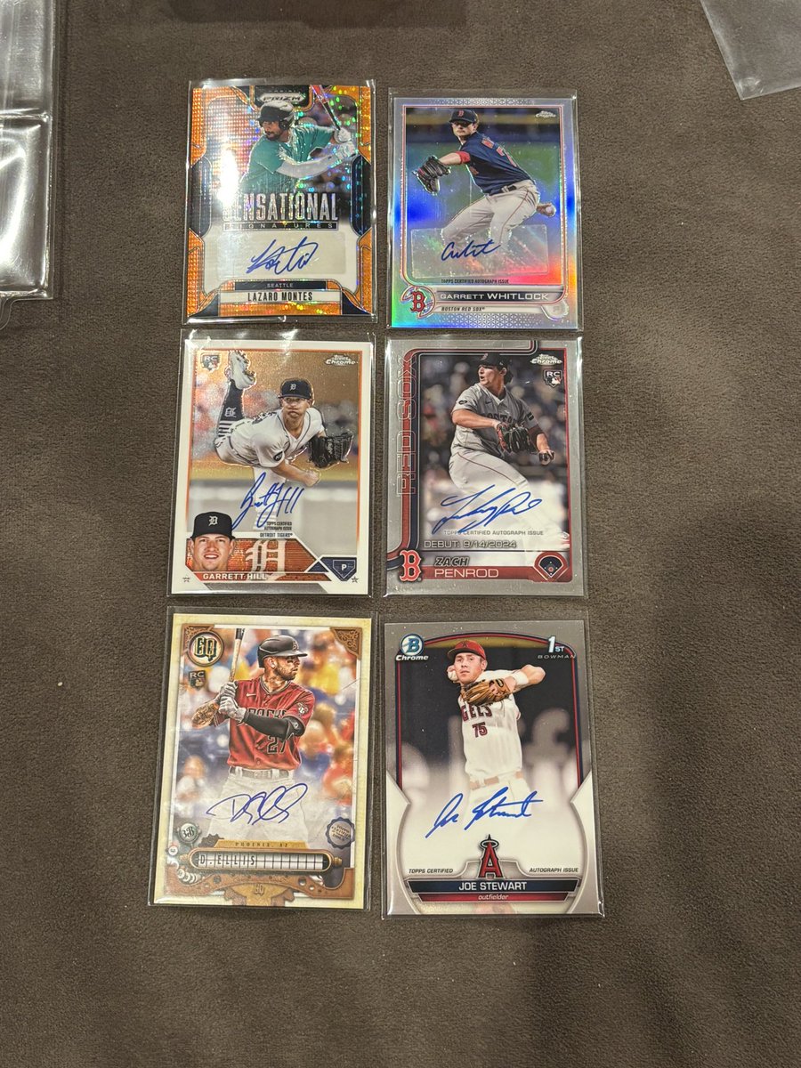 Random auto sale 

Montes /99 $15 PWE 
Whitlock $10 PWE 
Rest $5 each PWE