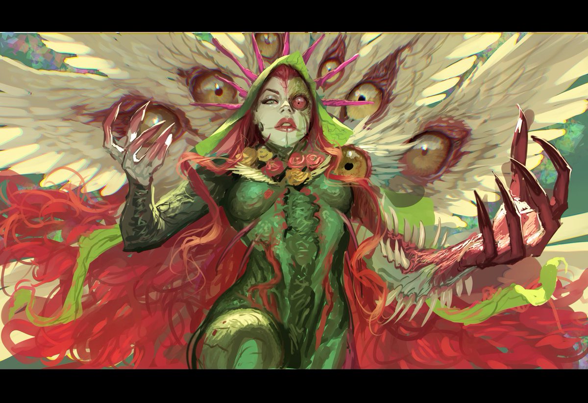 absolute poison ivy fanart. 

i don't do fanarts often these days unless a thing really clicks for me and... yeah. this clicks!