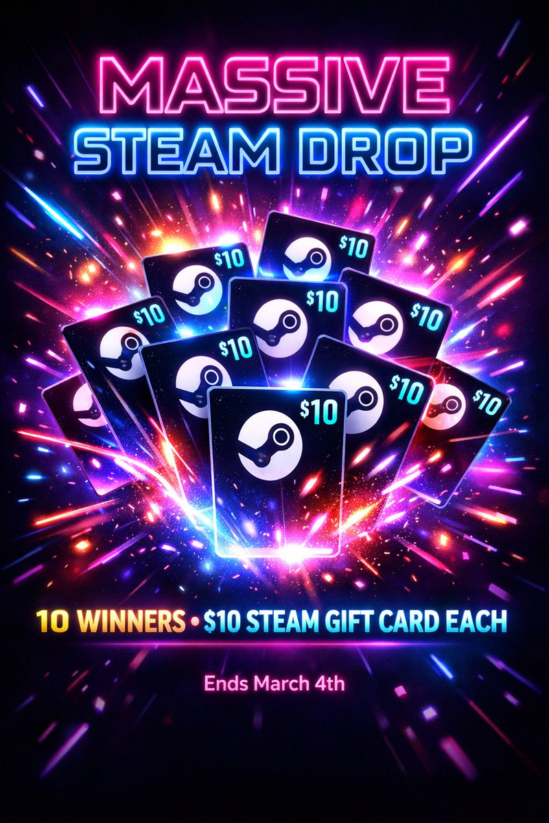 🚨 MASSIVE STEAM DROP 🚨

Teamed up with <a href="/EliteGameDrops/">✨PLUS ULTRA ✨</a> to give away

🎮 10 WINNERS
💸 $10 Steam Gift Card EACH

To enter:
👤 Follow <a href="/theejankanator/">Jankanator | Gaming & Giveaways</a> &amp; <a href="/EliteGameDrops/">✨PLUS ULTRA ✨</a>
🔁 Repost

💬 What game have you replayed 3+ times and STILL love?

⏰ Ends March 4th

Let’s run it up 🔥