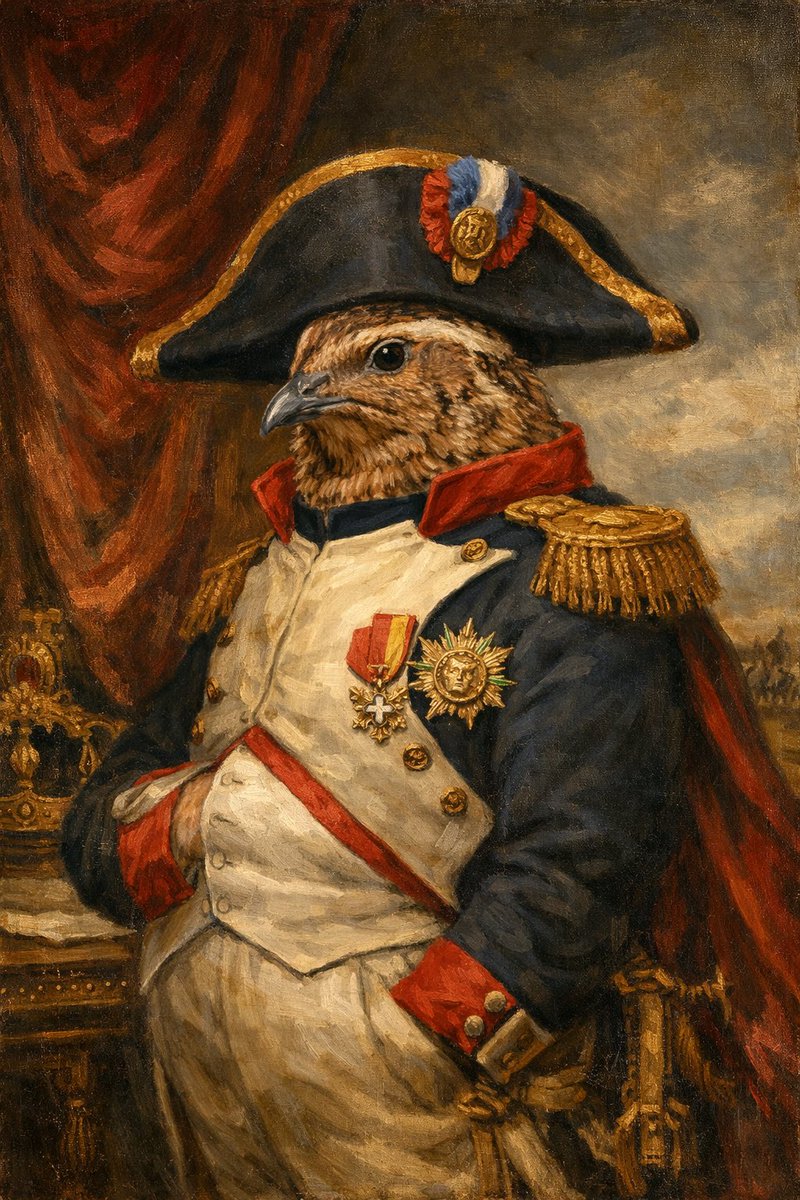 チャッピーに作ってもらったナポレオンマルちゃんがダンディで好き笑