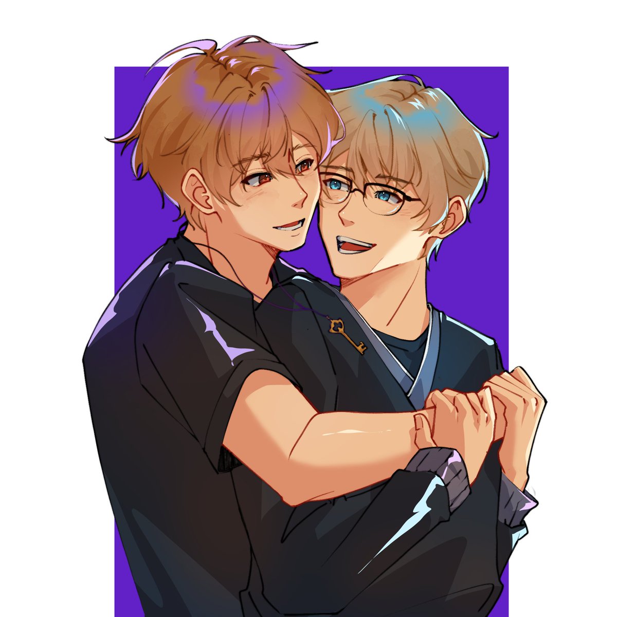 Another commission finished, this time with a different OC and one of my fictional husbands. #LukePearce 
🎨: <a href="/i1CHiDWK/">Suui.</a>