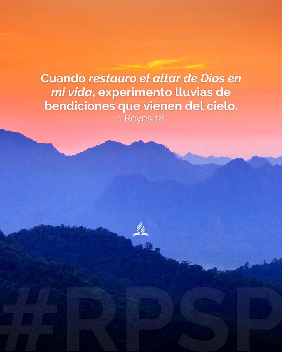 Dios honra los corazones rendidos. Por eso, cuando restauro el altar, el cielo responde.

👉 ¿Qué tal comenzar de nuevo hoy?

🤗🙏🏼 #rpsp #PrimeroDios #1Reyes18
📖 🎧 Escucha este RPSP: adv.st/reavivadospors…