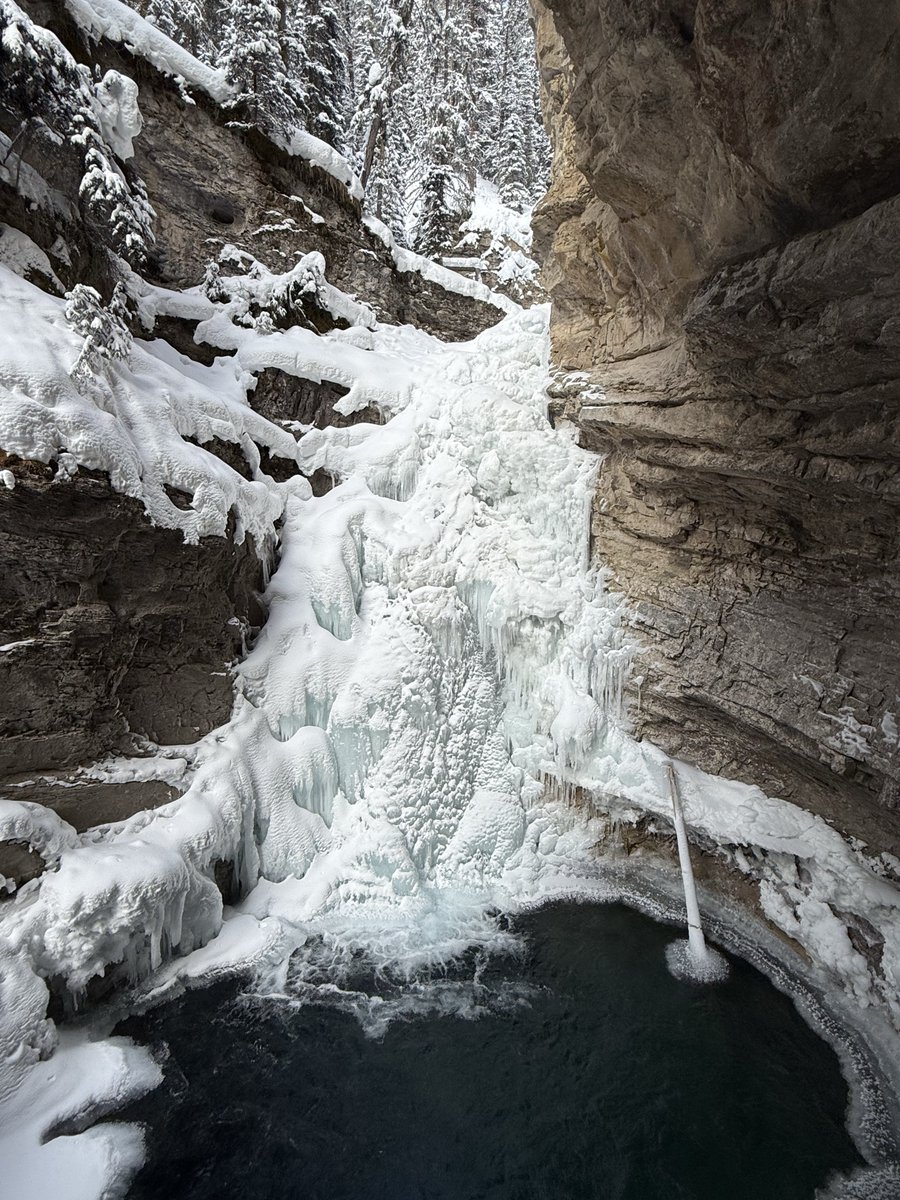 Johnston Canyon Lower Falls - Banff, Alberta, Canada today