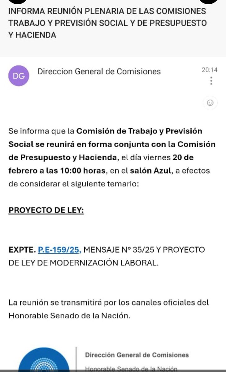 Hay un temita con la institucionalidad… <a href="/VickyVillarruel/">Victoria Villarruel</a> cita a una comisión sin expediente xq todavía no se trató en <a href="/DiputadosAR/">Diputados Argentina</a> pero a quién le importa? hacia donde vamos no hacen falta las instituciones #ReformaLaboral