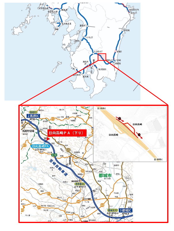 👷【九州地区】 #夜間閉鎖 等情報👷・・・・ E10 宮崎自動車道の路面の