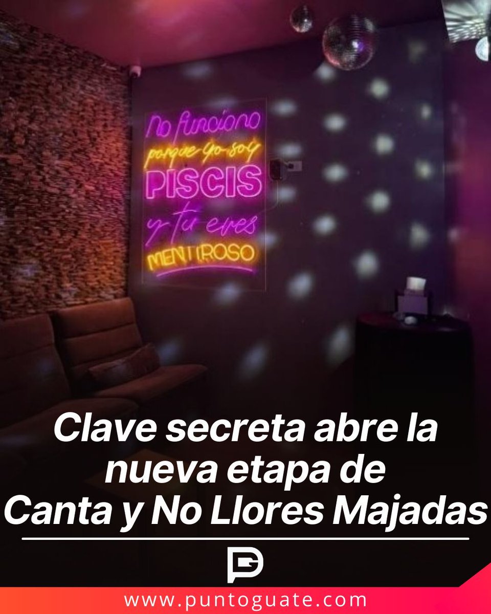 🎤 Canta y No Llores se transforma en un speakeasy en Majadas ONCE: acceso con clave secreta y una experiencia distinta en la ciudad.
🔗puntoguate.com/2026/02/karaok… 
.
#Karaoke
#CantaYNoLlores
#SpeakeasyGT
#MajadasONCE
#puntoguate