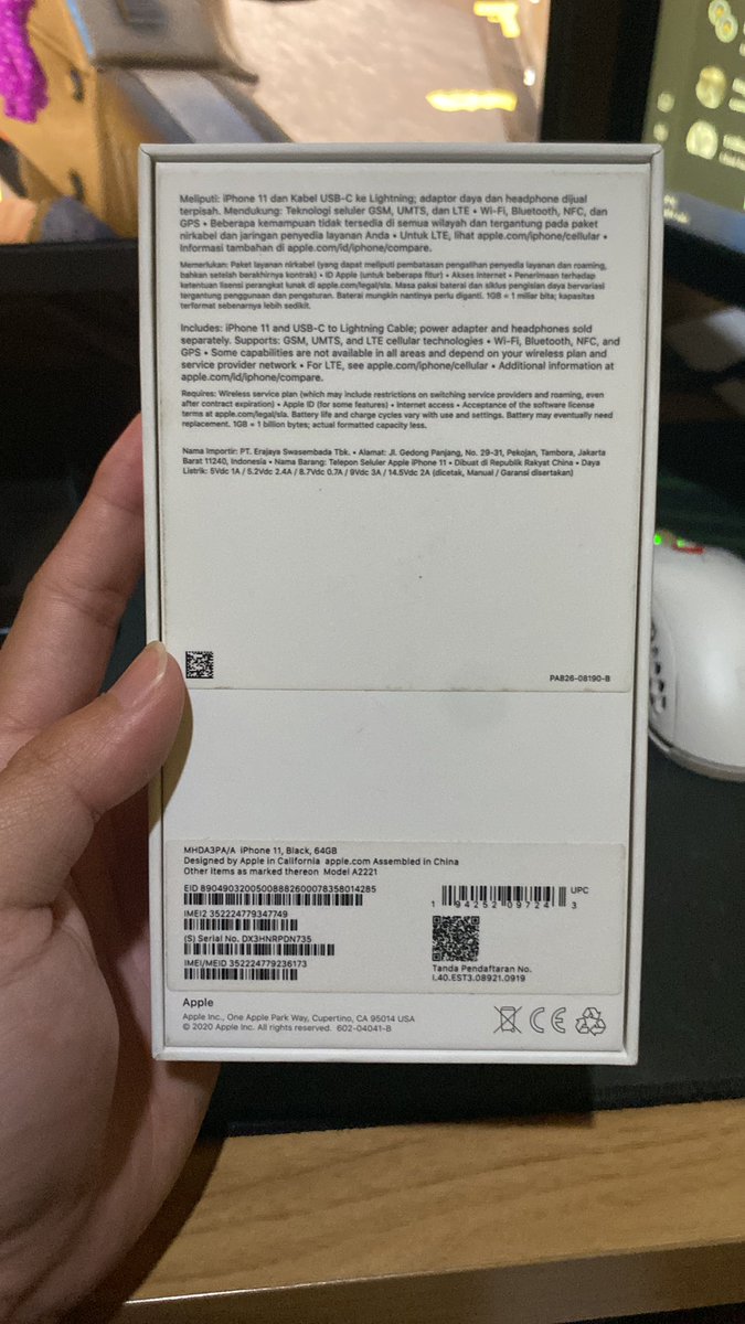 ItsZi007's tweet photo. WTS Iphone 11 64 GB Original Ibox
Mulus Pemakaian pribadi

lokasi Depok Bojongsari/Ciputat
price 4,2 juta, cod mrt dan krl line

#wts #iphone https://t.co/1LItIqFTJB