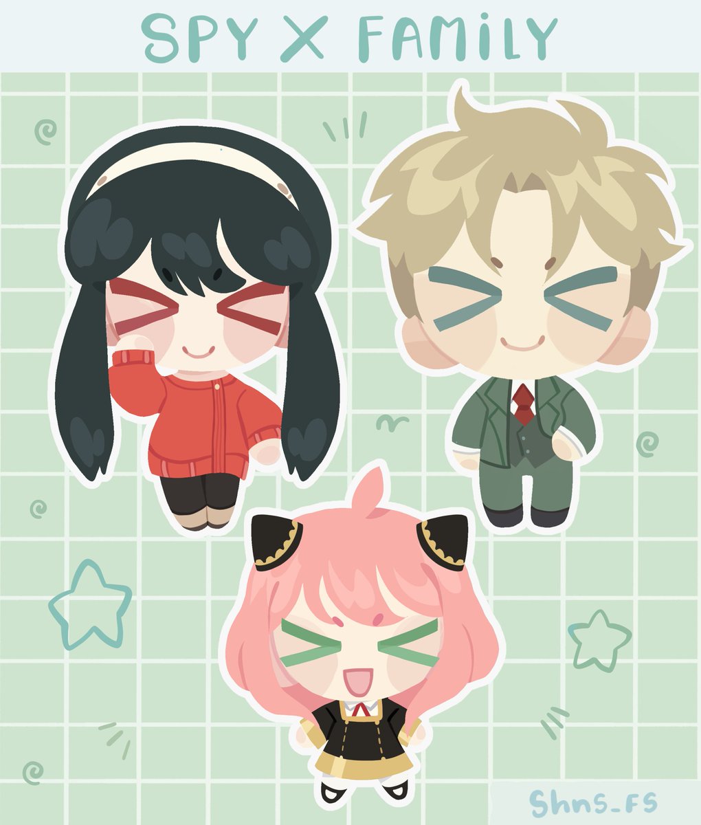 Spy X family sticker sheet 
I love em >.< #spyxfamilly