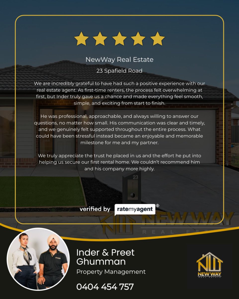 inderbirghuman's tweet image. My latest RateMyAgent review in .

...
#ratemyagent #realestate #beveridge#realestate#newwayrealestate#Inderghumman#Wollert#Donnybrook#Craigieburn#Kalkallo#panjab#india#Mickleham#Melbourne#Sydney#Realtor#Wallan