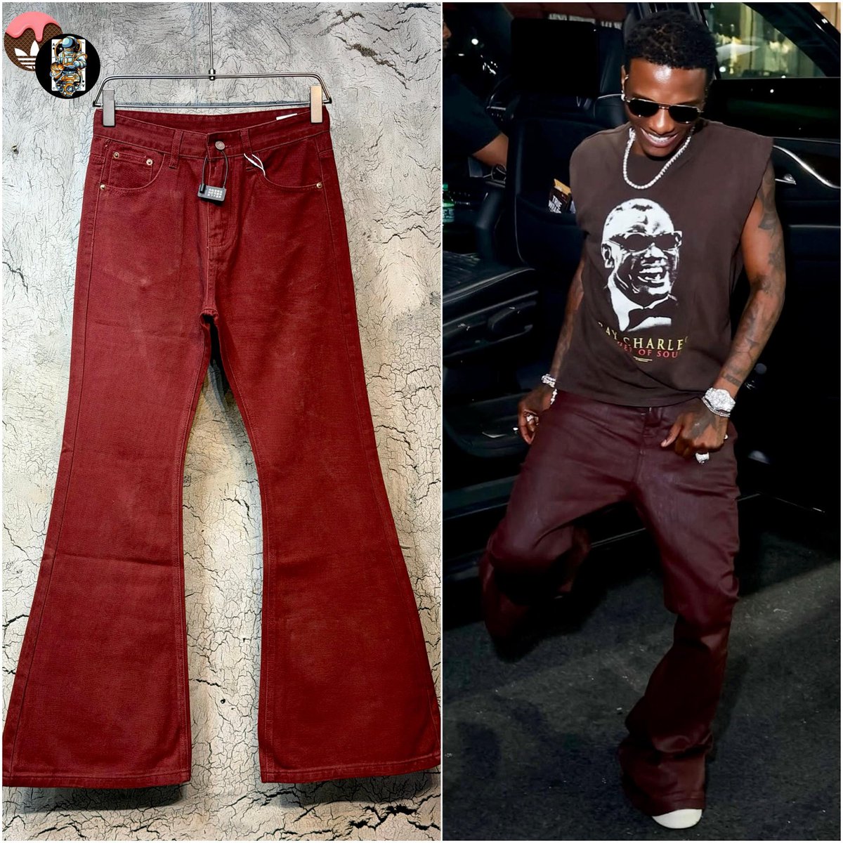 VluxEssentials's tweet photo. *💯QUALITY AUTHENTIC X FLARE JEAN*                                                 
*PRICE 🏷 40,000*          
*AVAILABLE IN SIZES* https://t.co/qTHVkHe5Wf