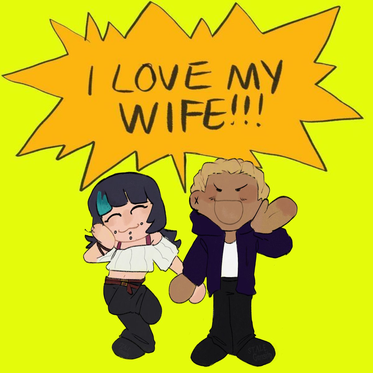 I keep seeing my art everywhere. Here's an updated version. Stop making a transphobic version, genuinely begging