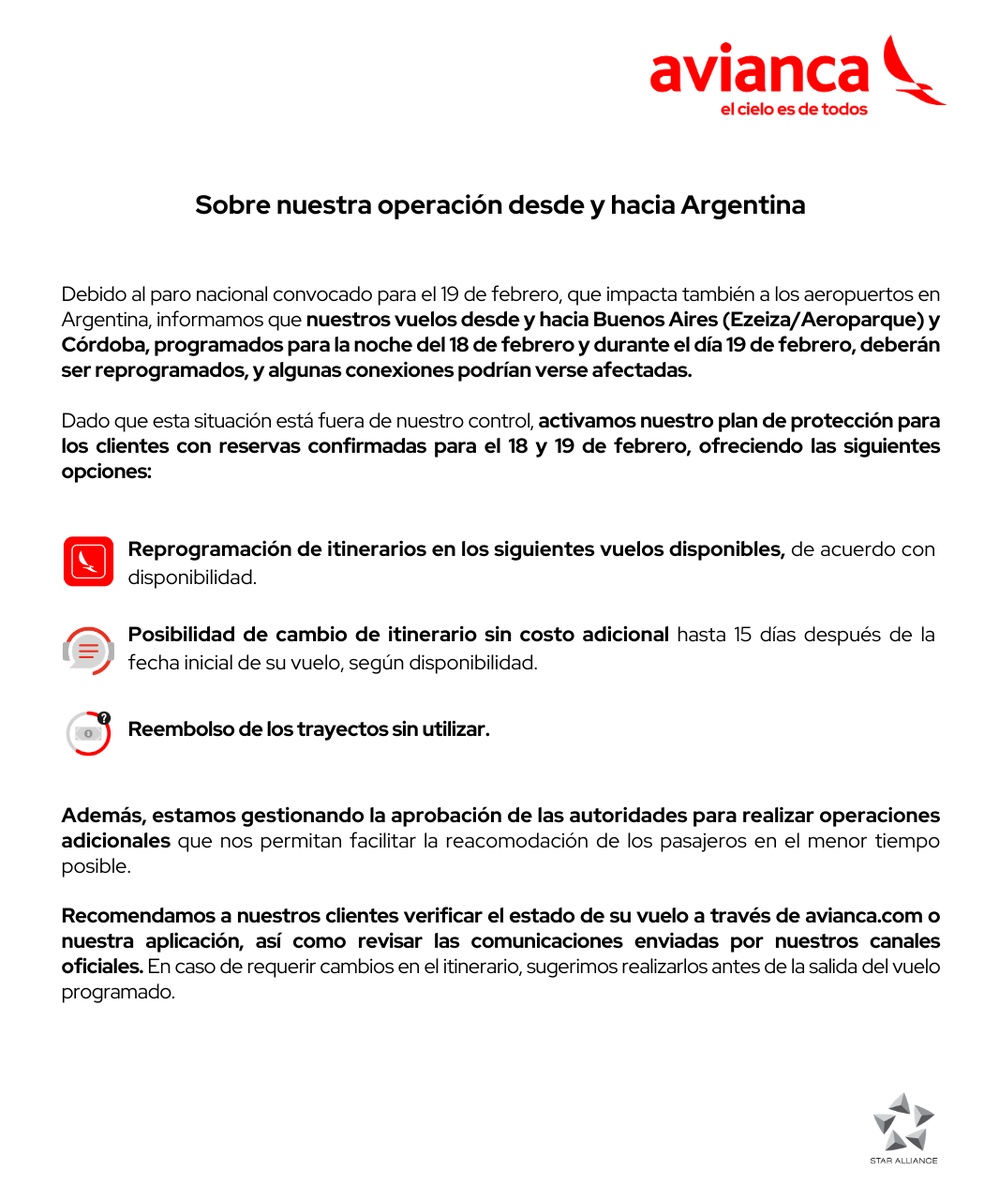 avianca suramérica tweet media