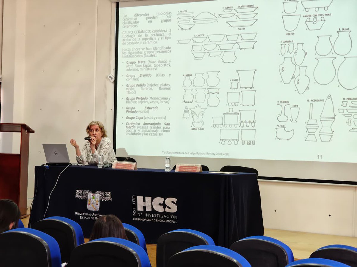 uaemorelos's tweet photo. Tatiana Valdez Bubnova impartió en el Instituto de Investigación en Humanidades y Ciencias Sociales, la conferencia "Perspectivas sobre el arte teotihuacano", donde destacó a Teotihuacán como nodo de intercambio comercial y cultural en el clásico temprano. #UAEM #IIHCS https://t.co/TifZIfjdJq
