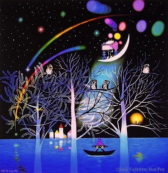 🎨 「ふくろうの森」 藤城清治 影絵 🎨 Seiji Fujishiro Shadow